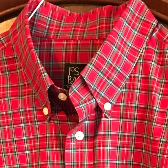 Jos. A. Bank Other - Jos. A. Bank Traveler's Collection Men's LS Button Down Sport Shirt Size Large